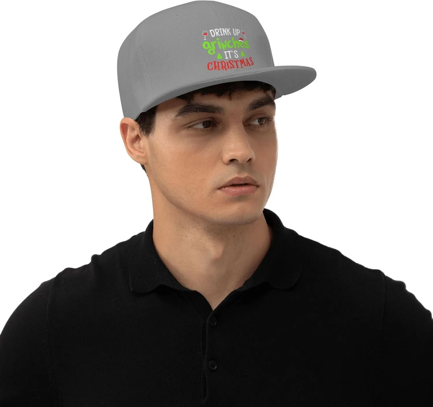 Drink Up Grinches It s Christmas Baseball Cap for Men Women Snapback Hat Adjustable Flat Bill Hats