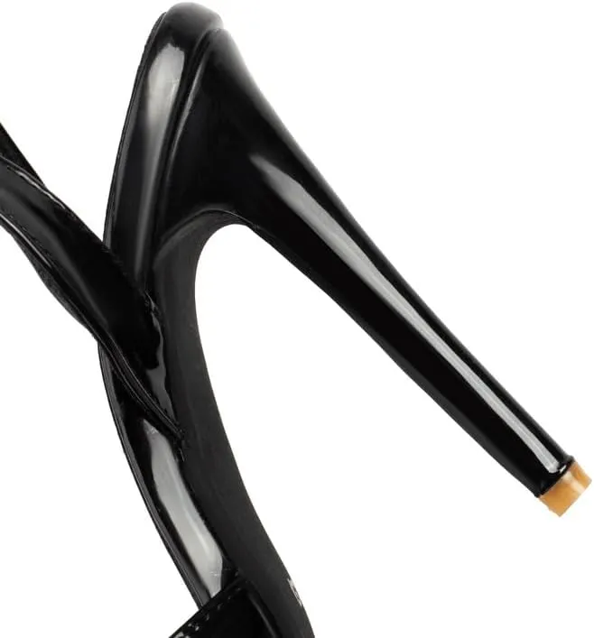 Elbslutt Women's Strappy Pointy Heeled Sandals for Women Open Toe Stiletto High Heels Sandal Sexy Buckle Strappy Ankle Strap High Heel Sandals for Party Prom
