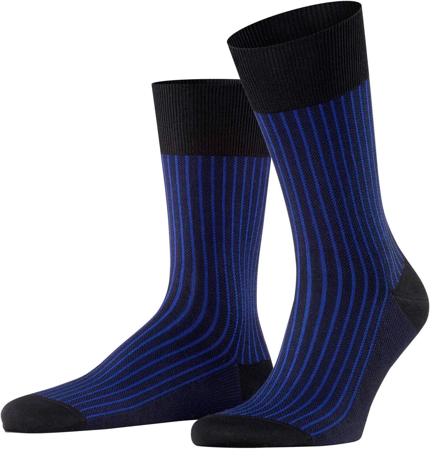 FALKE Men's Oxford Stripe Dress Socks, 1 Pair