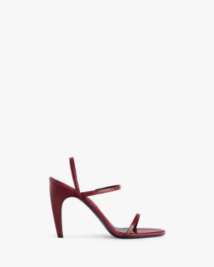 Fame Sandal in Bordeaux Leather