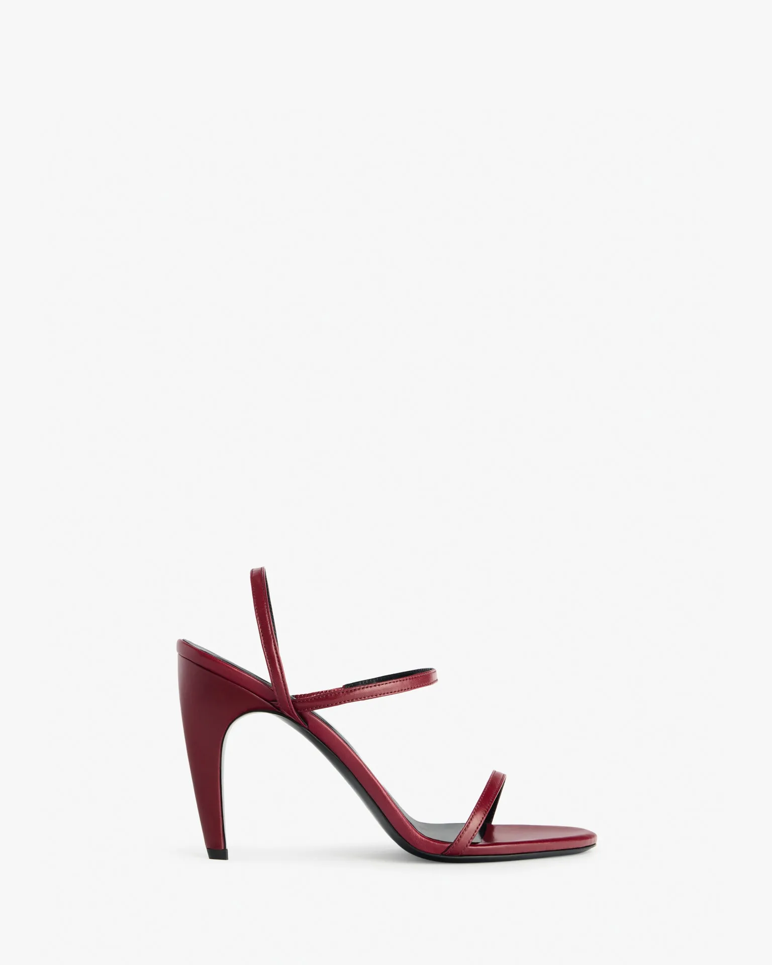 Fame Sandal in Bordeaux Leather