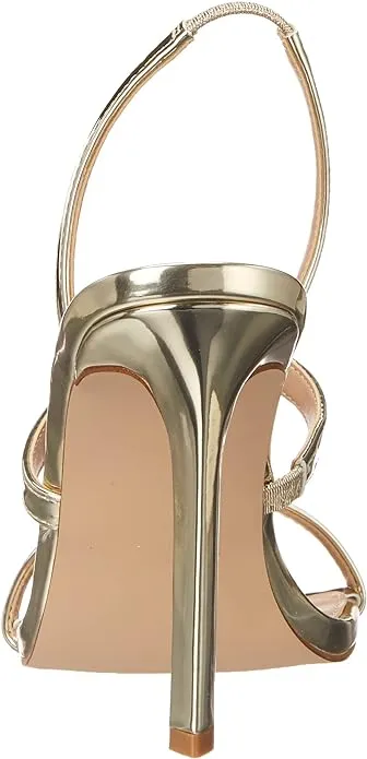 Fashion Automated Gracey Steve Stiletto Gold Toe Heeled Square Energy-efficient Sandals On Slip Open Madden