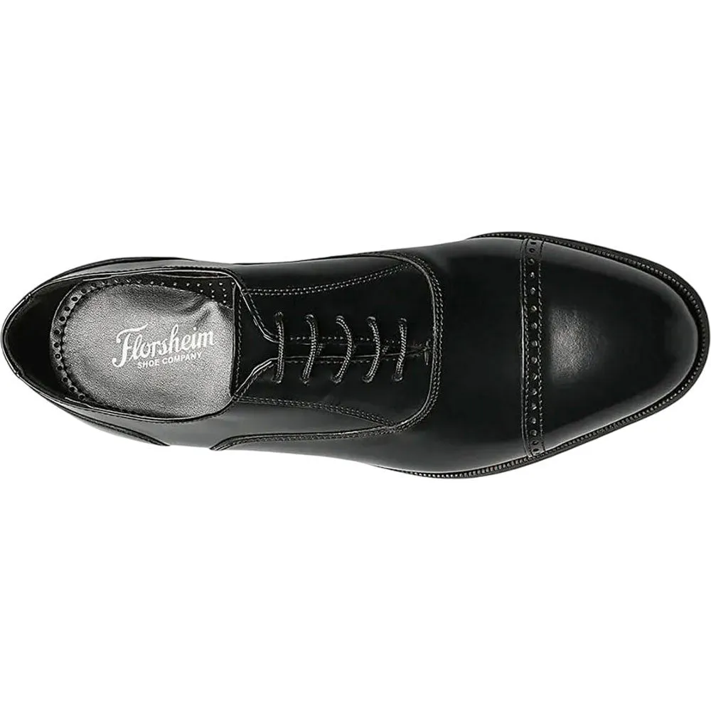 Florsheim Lexington Oxford Black Cap Toe Shoes
