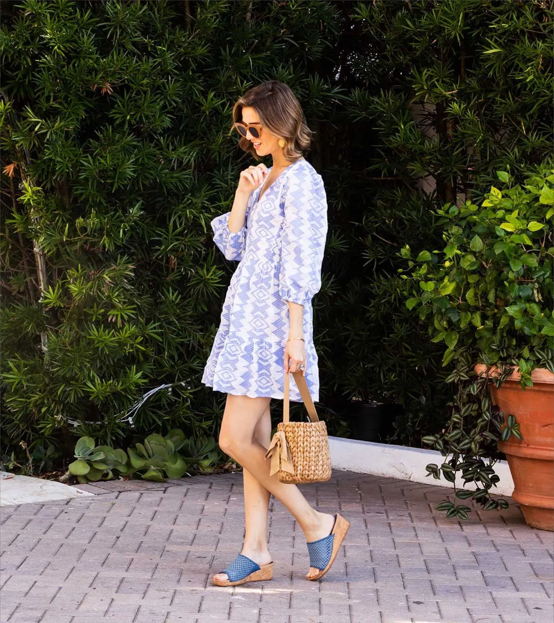 Flossey Wedge Slide Sandal
