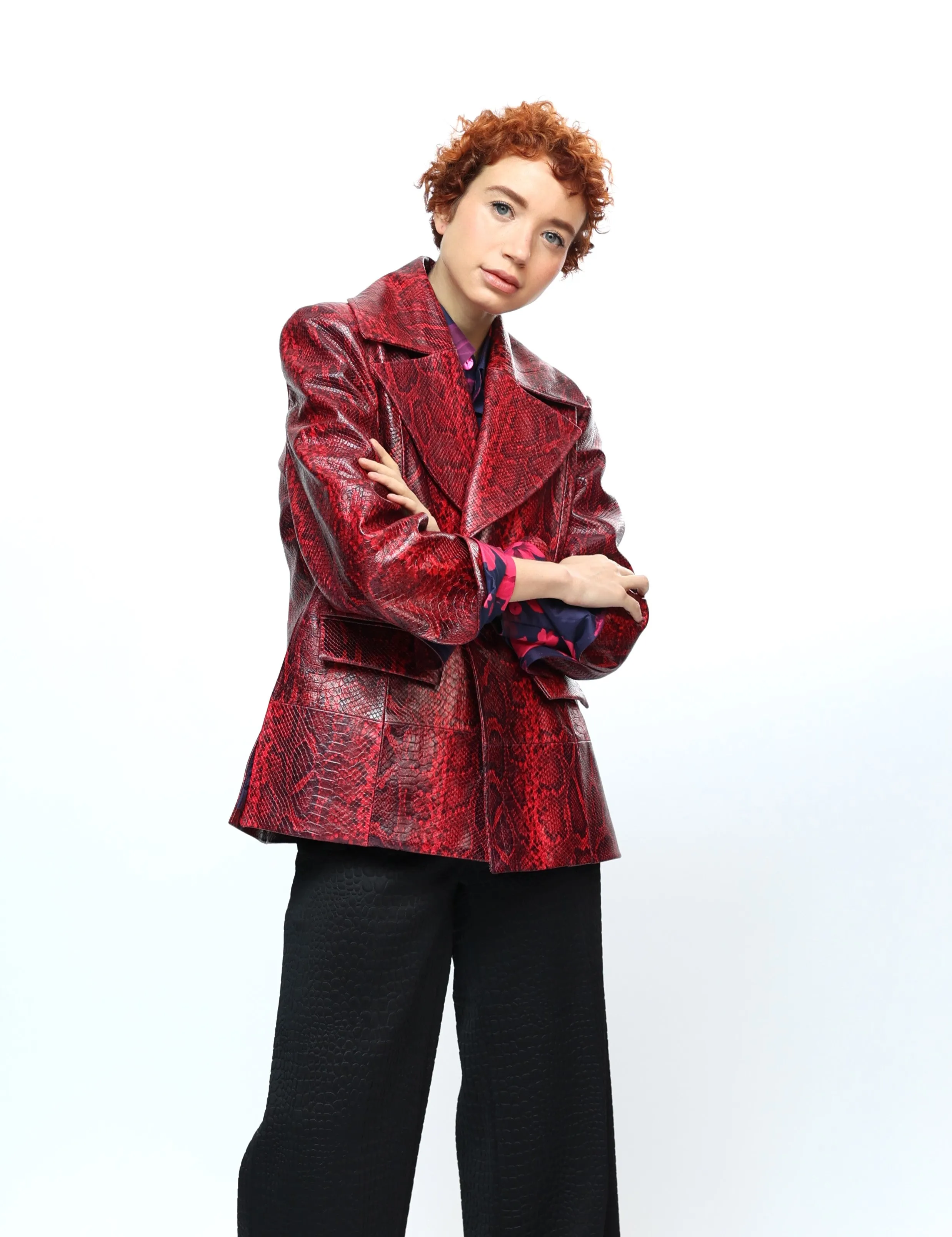 GENUINE LEATHER RED JACKET
