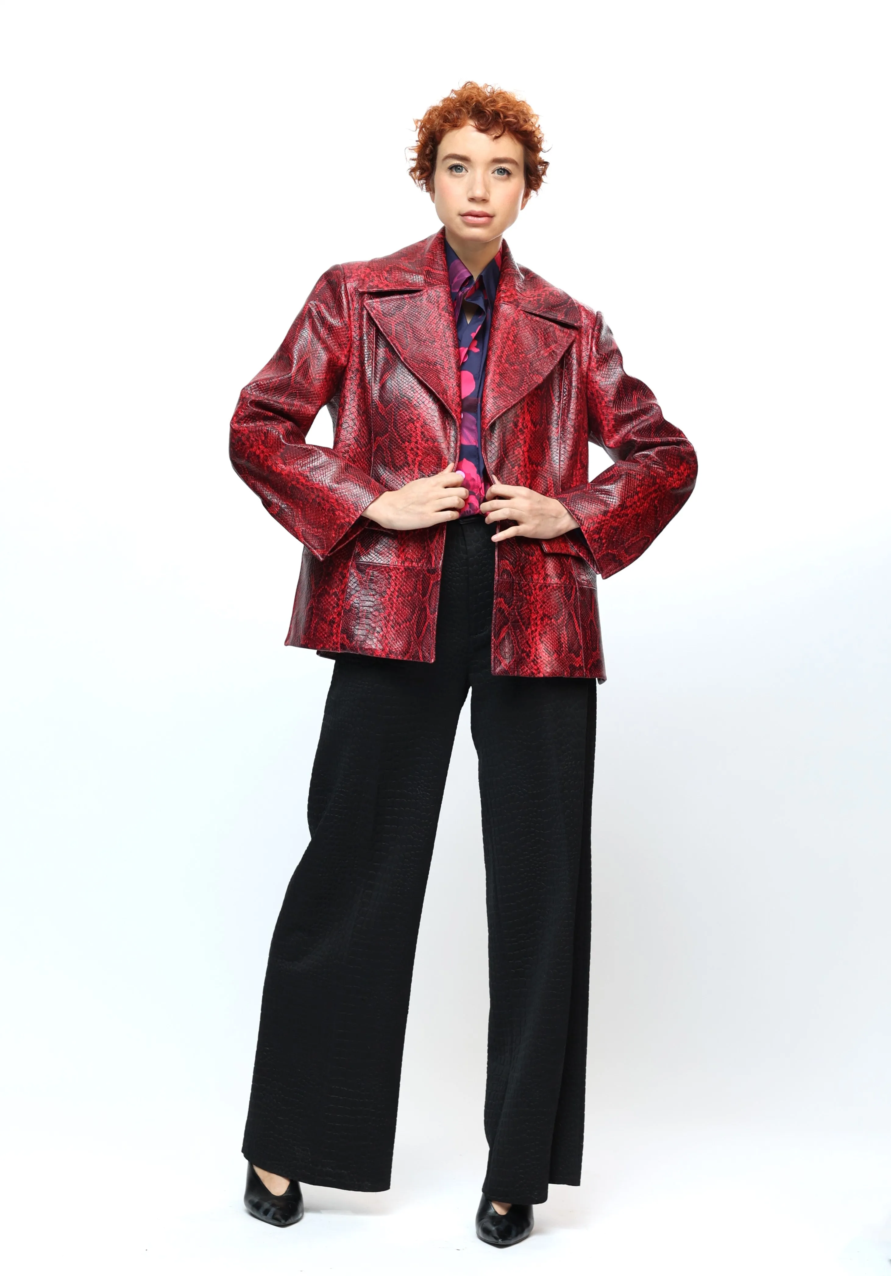 GENUINE LEATHER RED JACKET