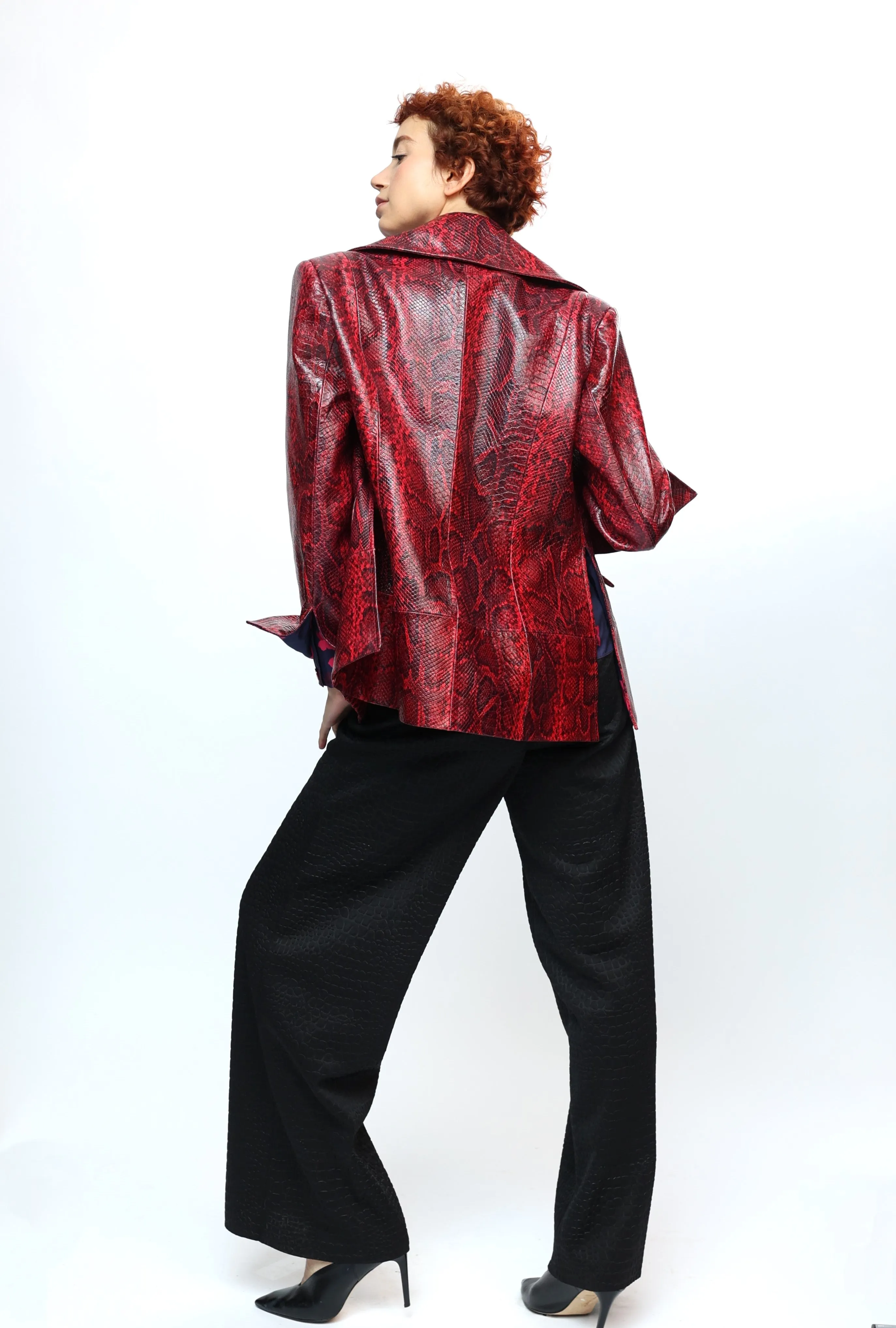 GENUINE LEATHER RED JACKET