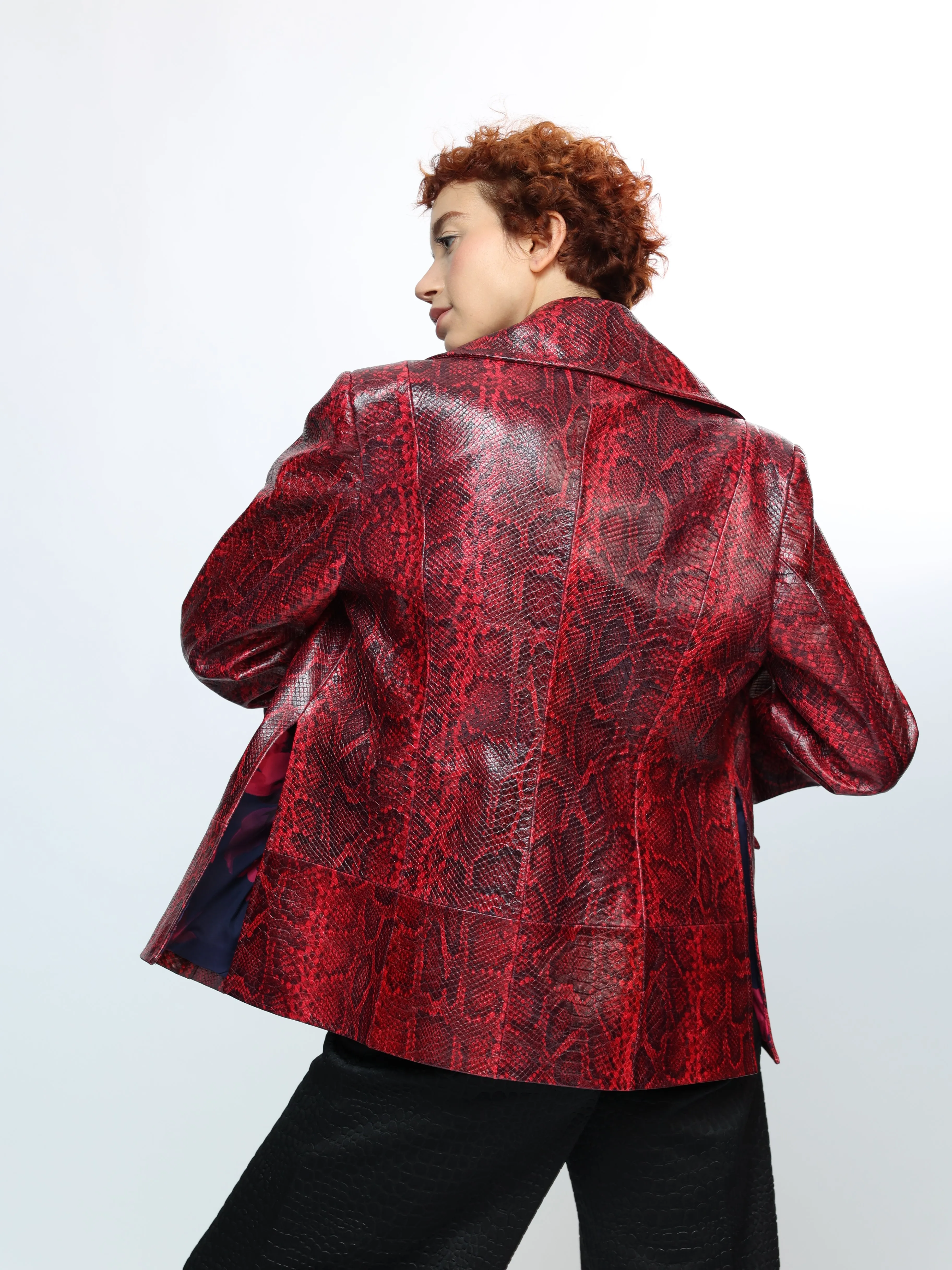 GENUINE LEATHER RED JACKET