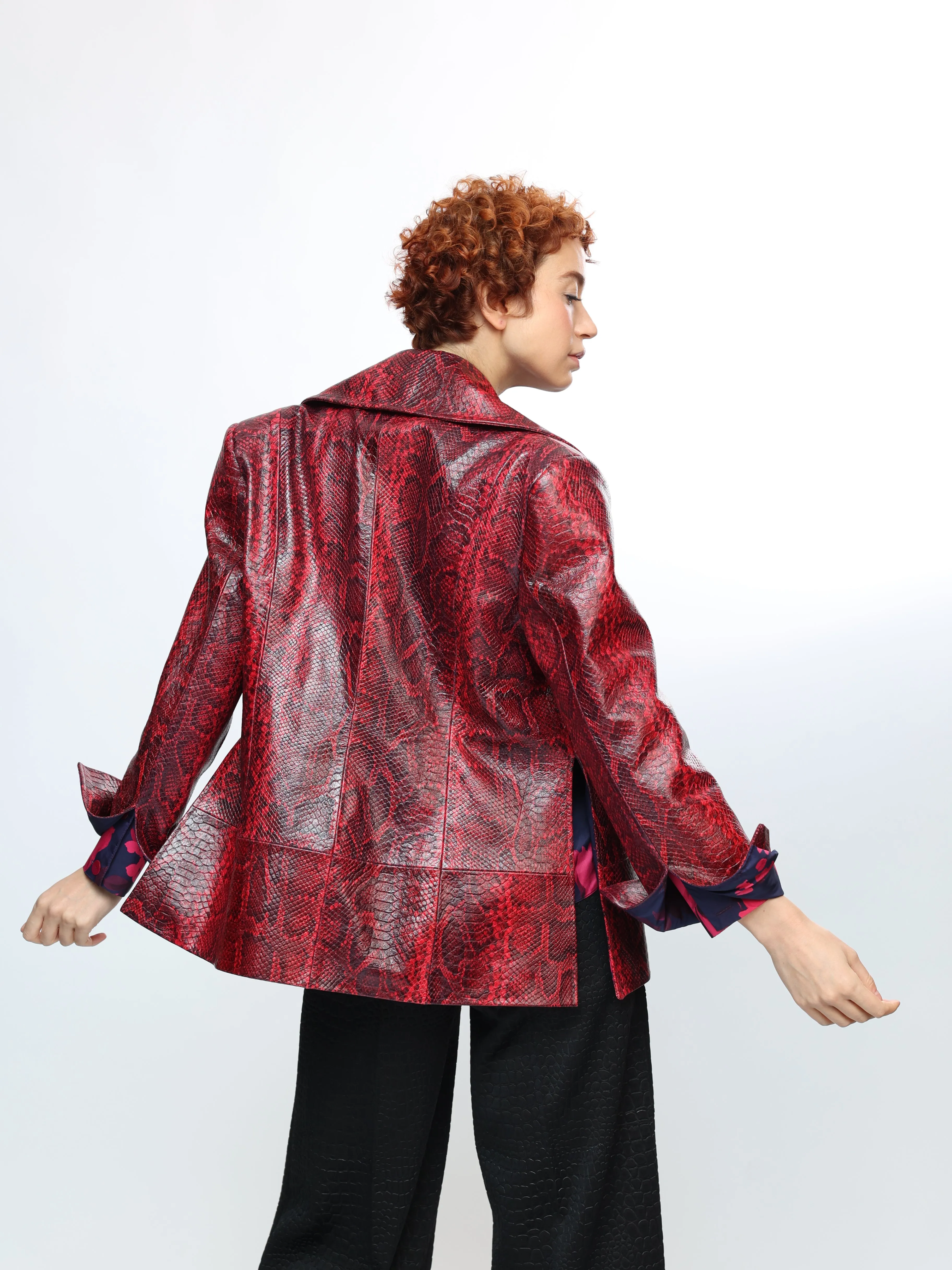 GENUINE LEATHER RED JACKET