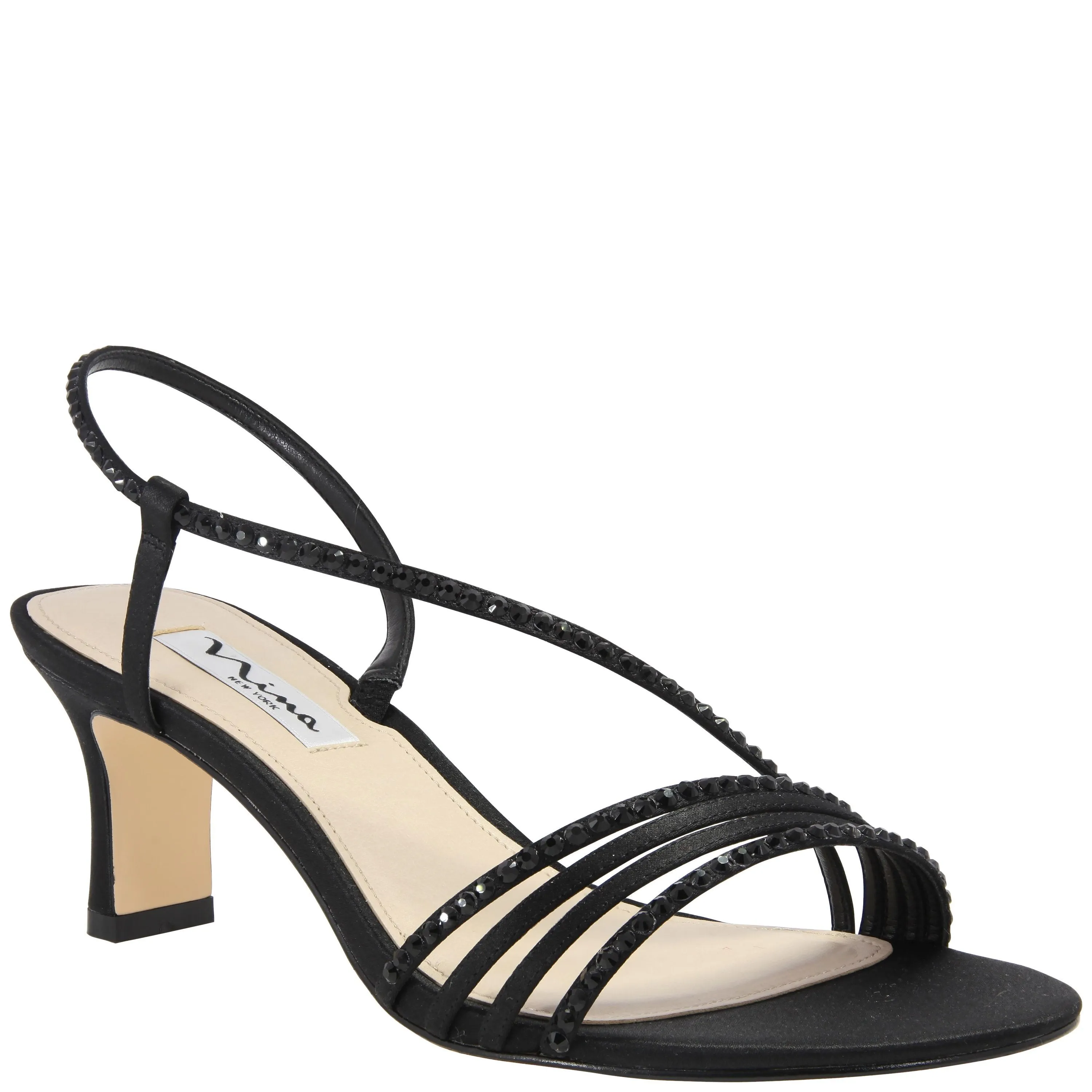 GERRI-BLACK SATIN