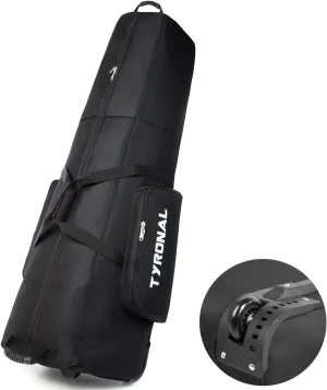 Golf Travel Bag - Padded Golf Club Travel Bag with Wheels,600D Polyester Oxford Wear-Resistant Golf Travel Case for Airlines, Lockable Zipper Universal Size.