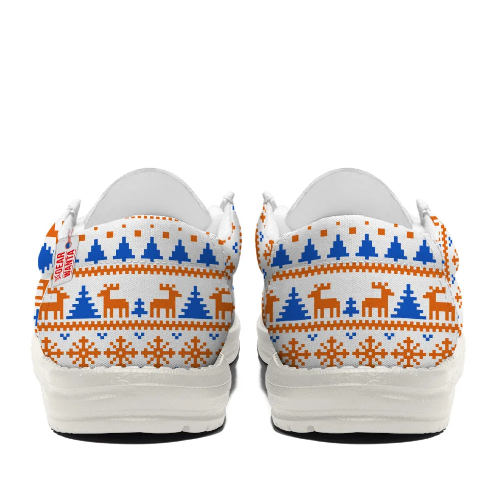 Goofy Christmas Ugly Canvas Loafer Shoes