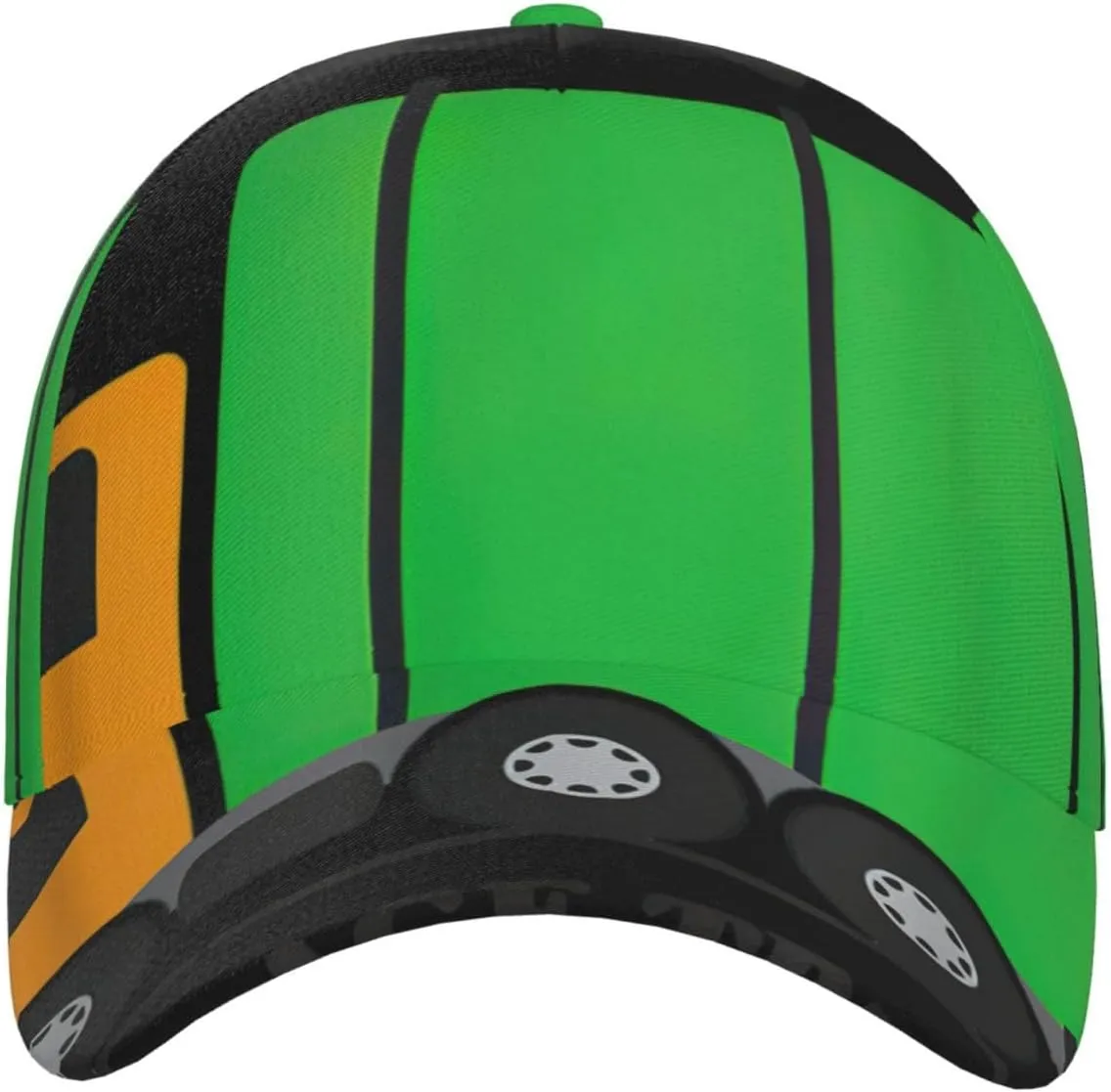 Green and White Piano Keys Stylish Outdoor Gear Baseball Cap,Fashion Accessory for All Seasons and Activities
