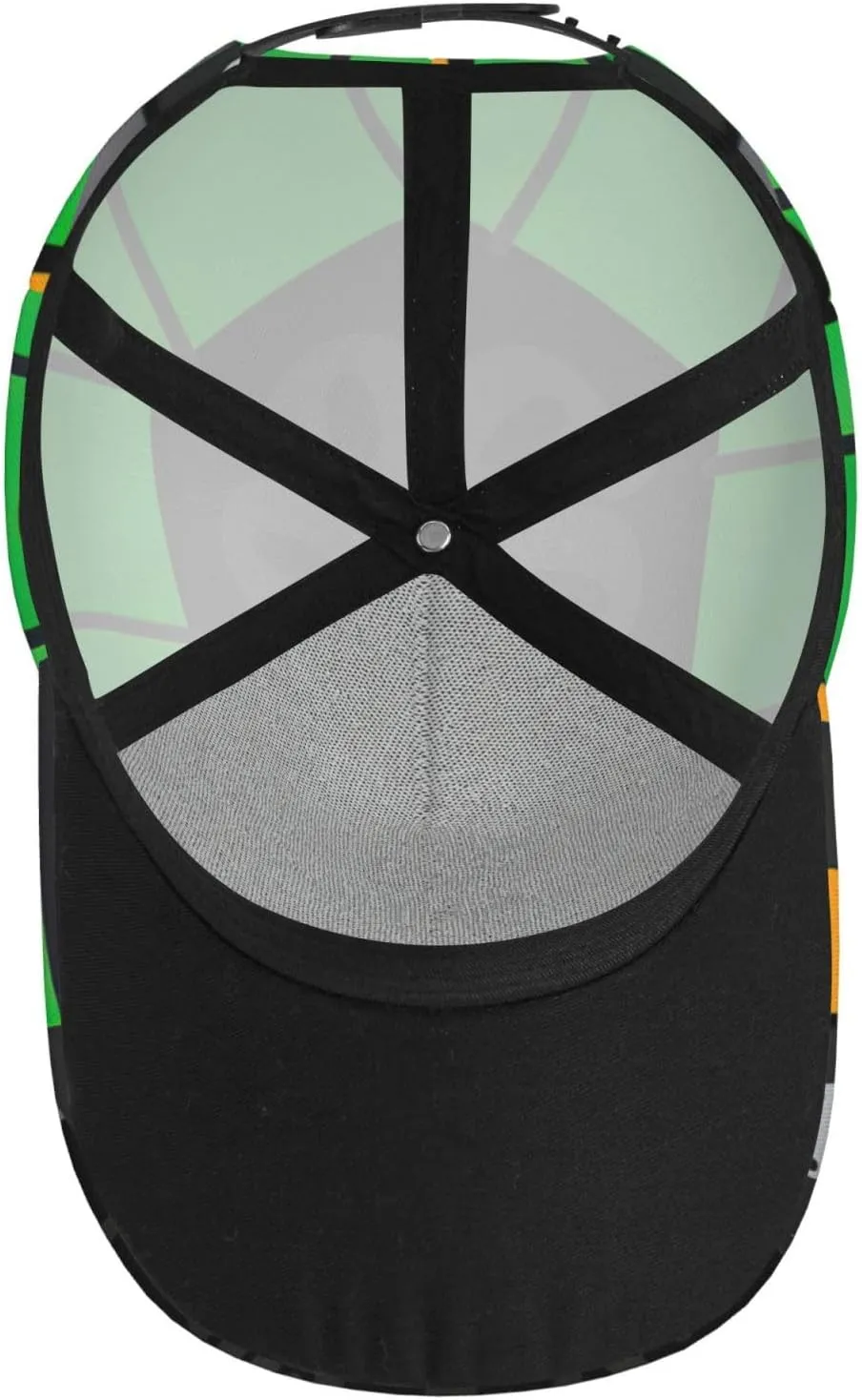 Green and White Piano Keys Stylish Outdoor Gear Baseball Cap,Fashion Accessory for All Seasons and Activities