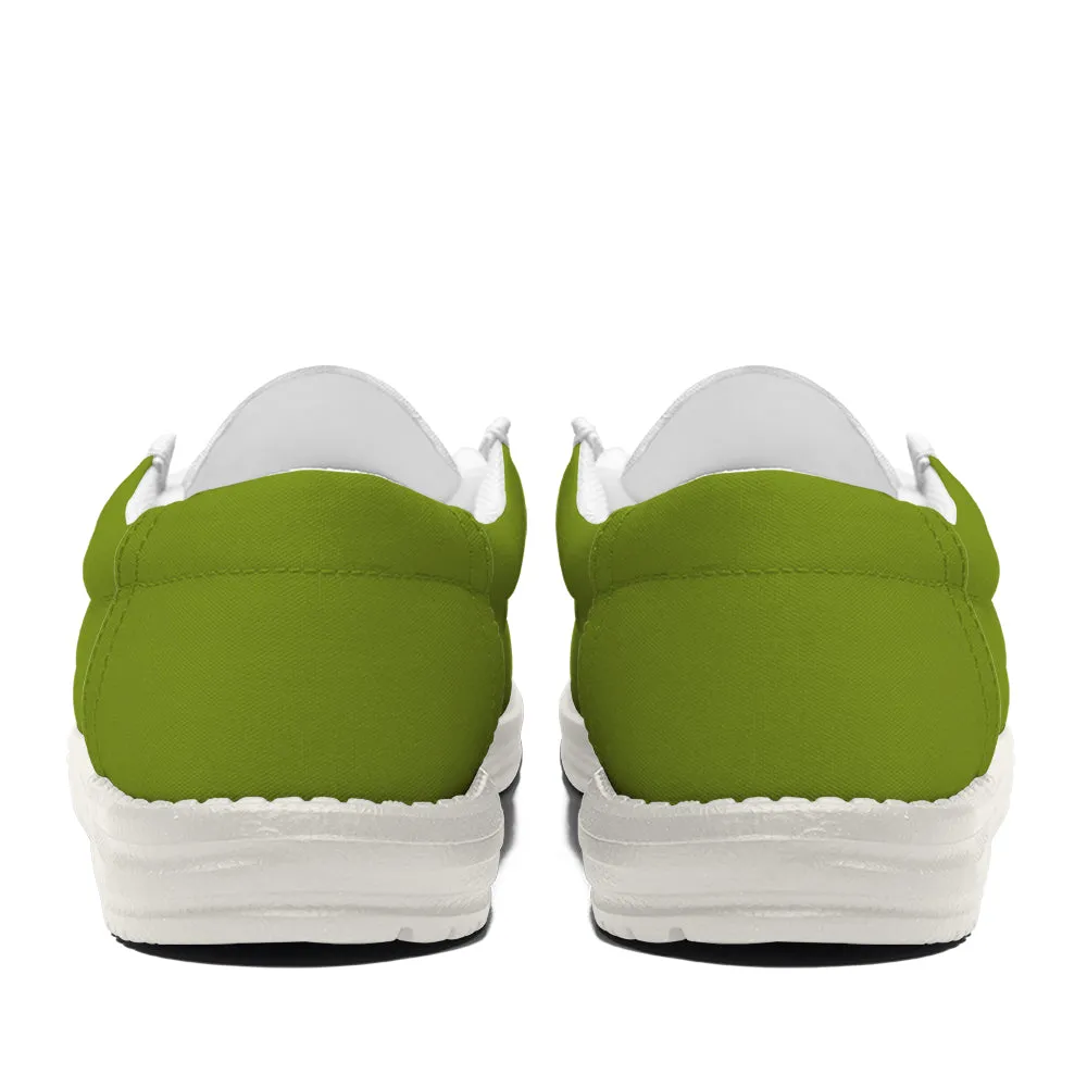 Grinch Face Canvas Loafer Shoes