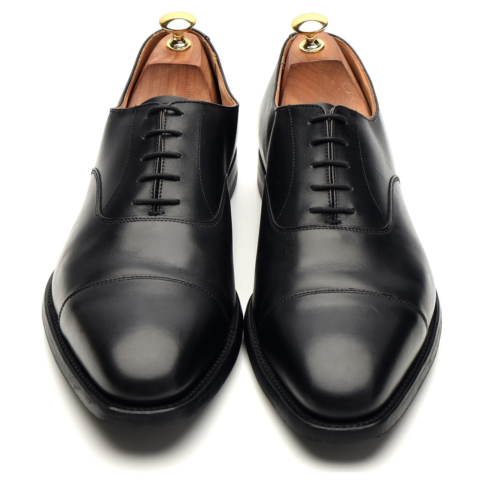 'Hallam' Black Leather Oxford UK 10 E