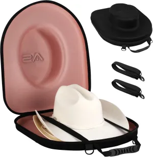 Hat Box for Travel-Crush Proof Hat Travel Case for Cowboy Hats Holder Storage Box Organizer Cap Carrier with Adjustable Carry Strap