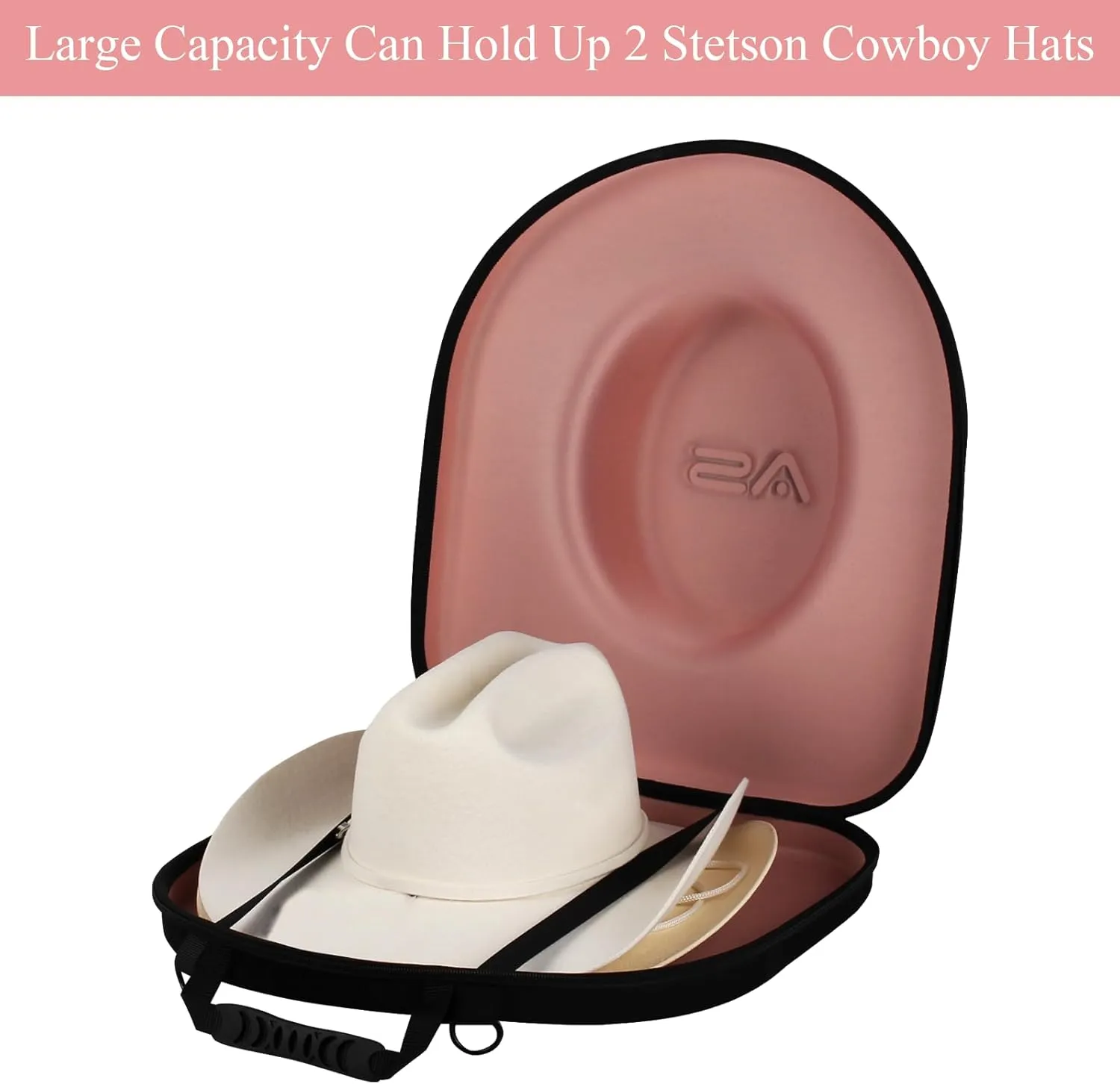 Hat Box for Travel-Crush Proof Hat Travel Case for Cowboy Hats Holder Storage Box Organizer Cap Carrier with Adjustable Carry Strap