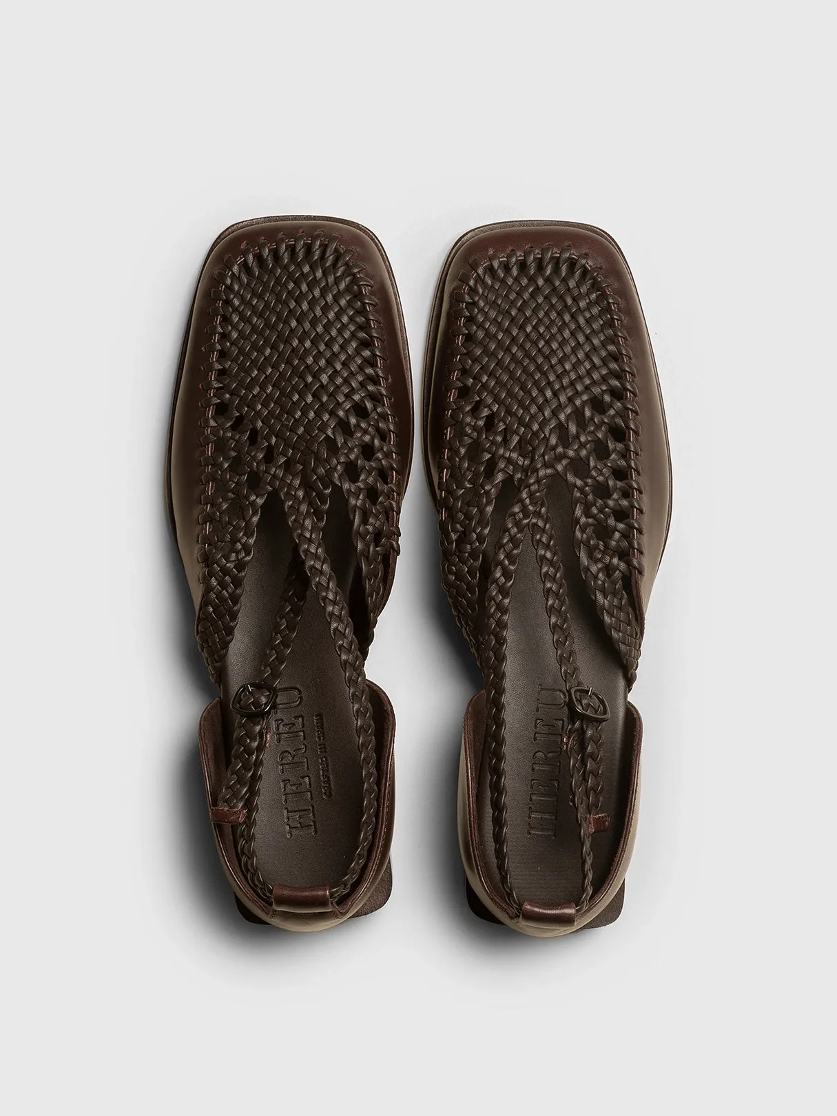 HEREU Talaia Mule Dark Brown