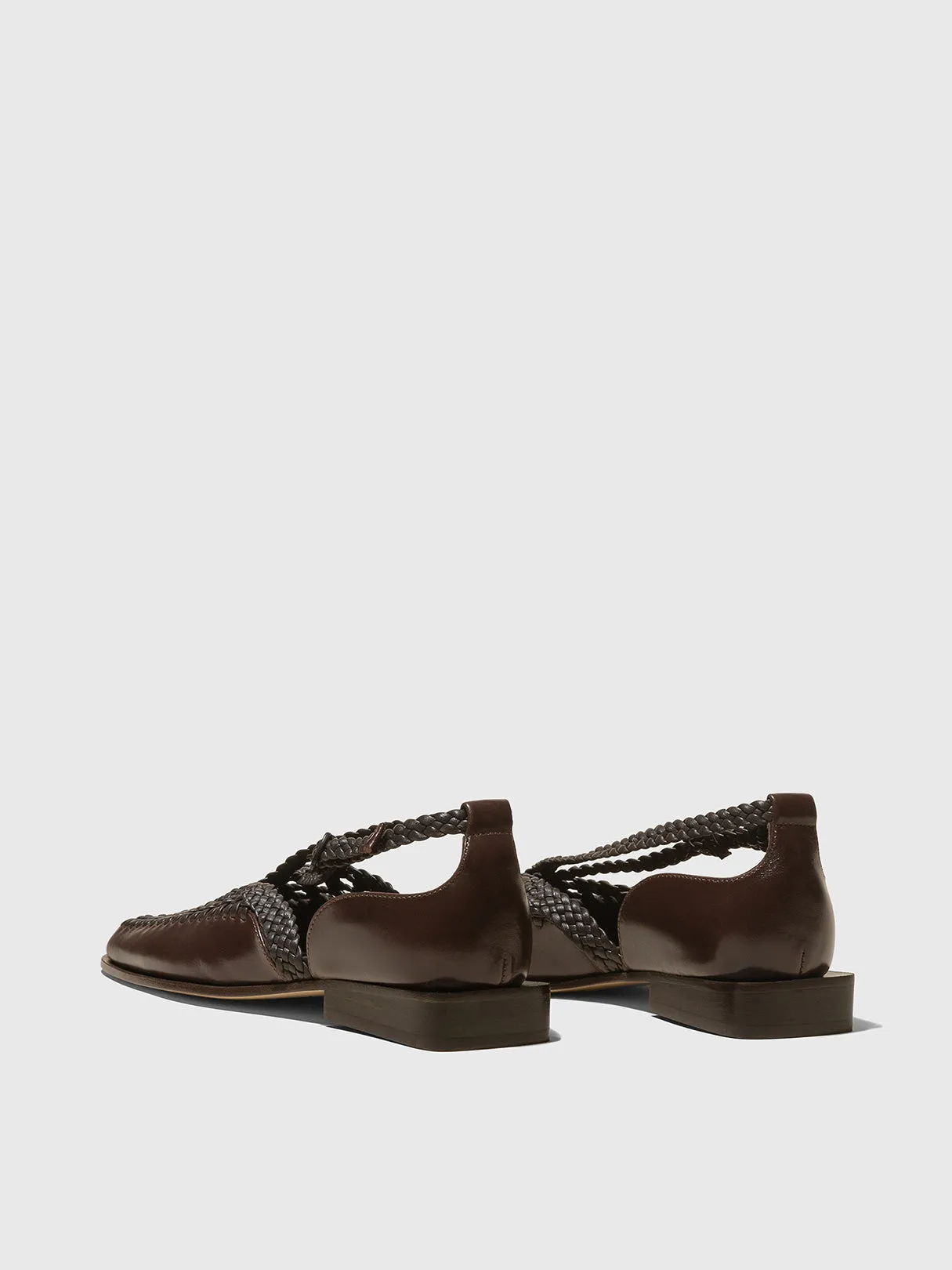 HEREU Talaia Mule Dark Brown