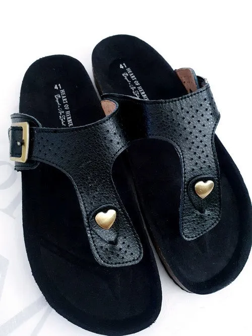 HM Black Hedda Sandal