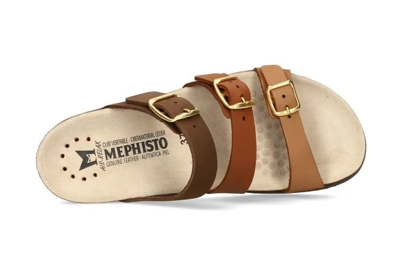 'Hyacinta' women's strap slide sandal - brown