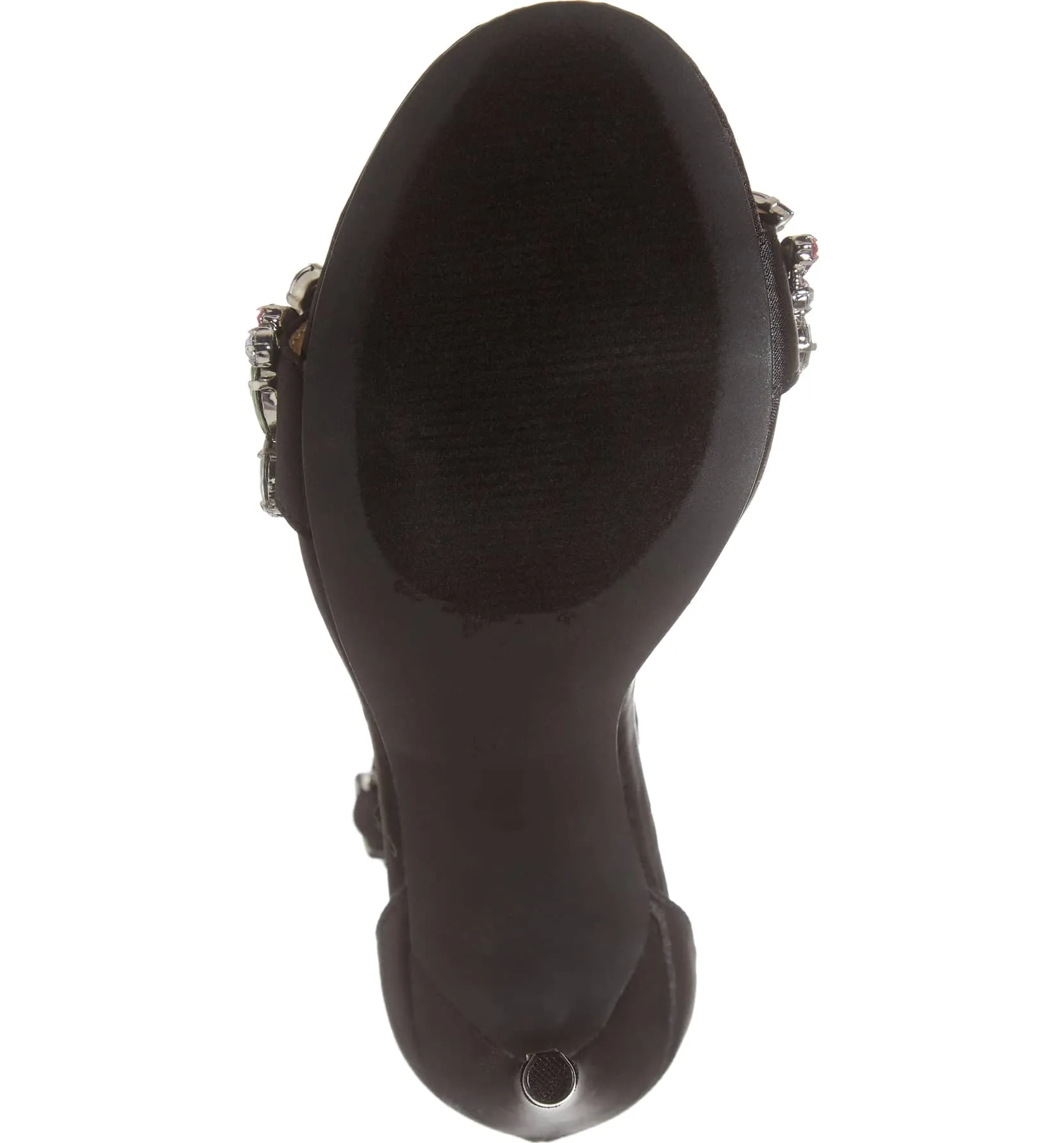 Irma Industrial-grade Satin Crystal High Lorraine Heel Open Lauren Sandals Black Member-exclusive Toe Rhinestone
