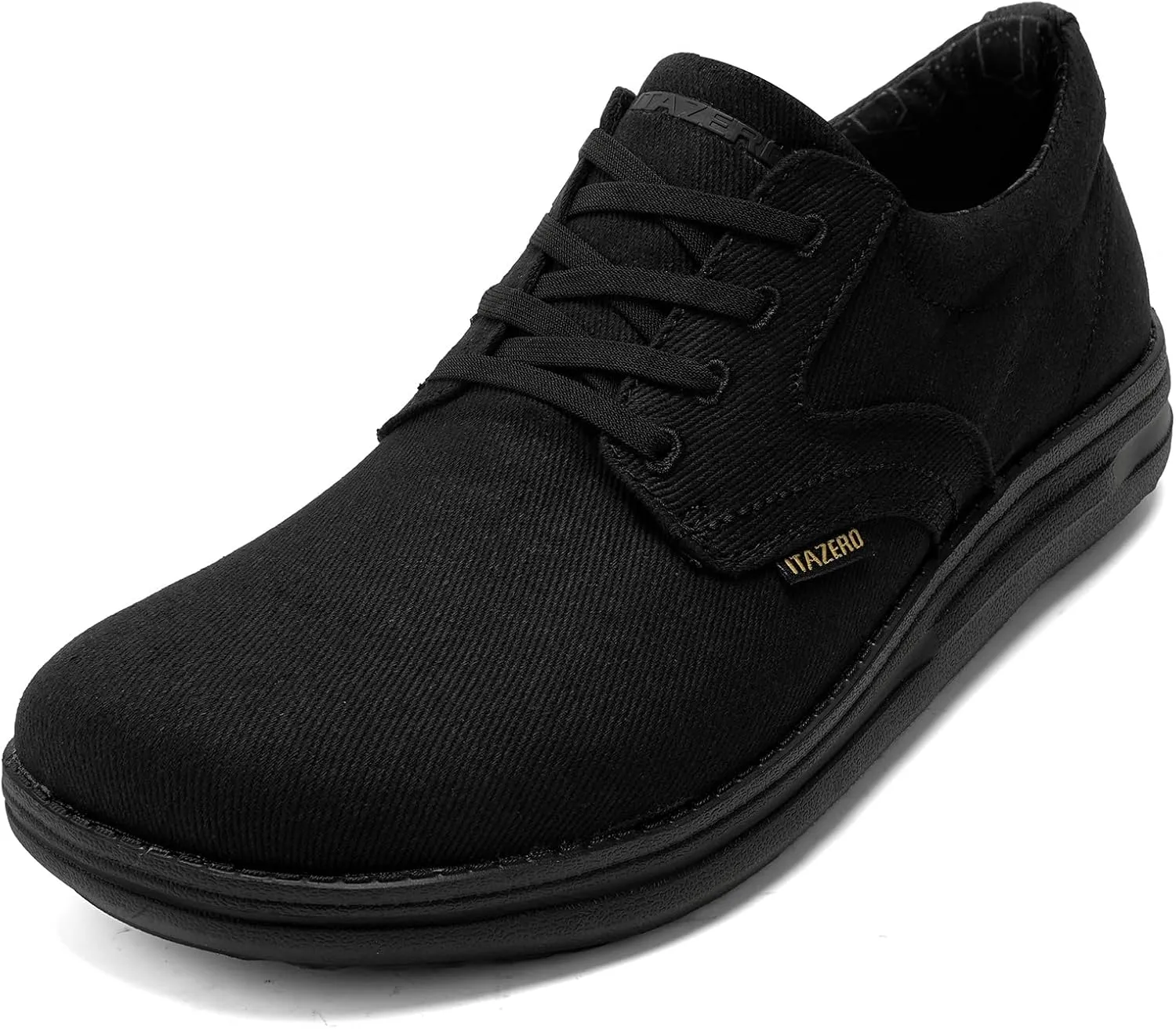 ITAZERO Men's Wide Toe Box Mesh Shoes Business Casual Wide Width Walking Shoes with Arch Support Insole for Plantar Fasciitis