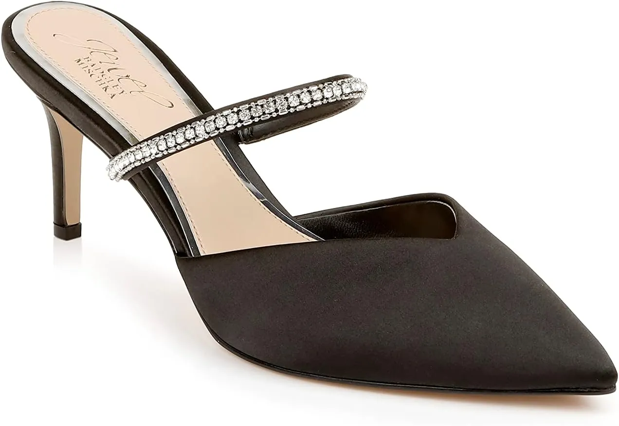 Jewel Badgley Mischka Jan Strappy Pointed Toe Stiletto