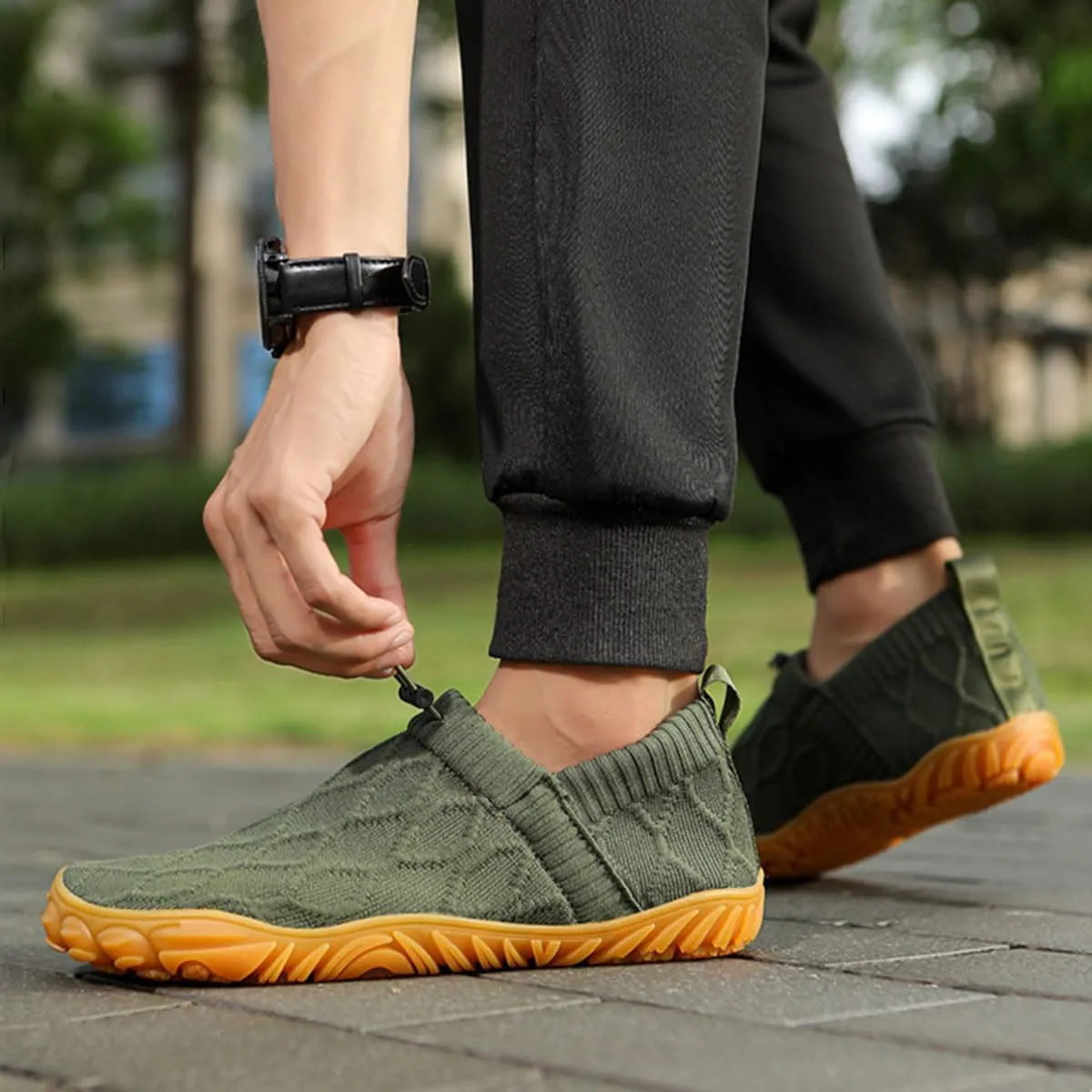 Joyoasis Water Shoes, Joyoasis Water Sneaker Shoes, Knitted Slip-on Shoes Men's Barefoot Trail Running Shoes Hike Shoes