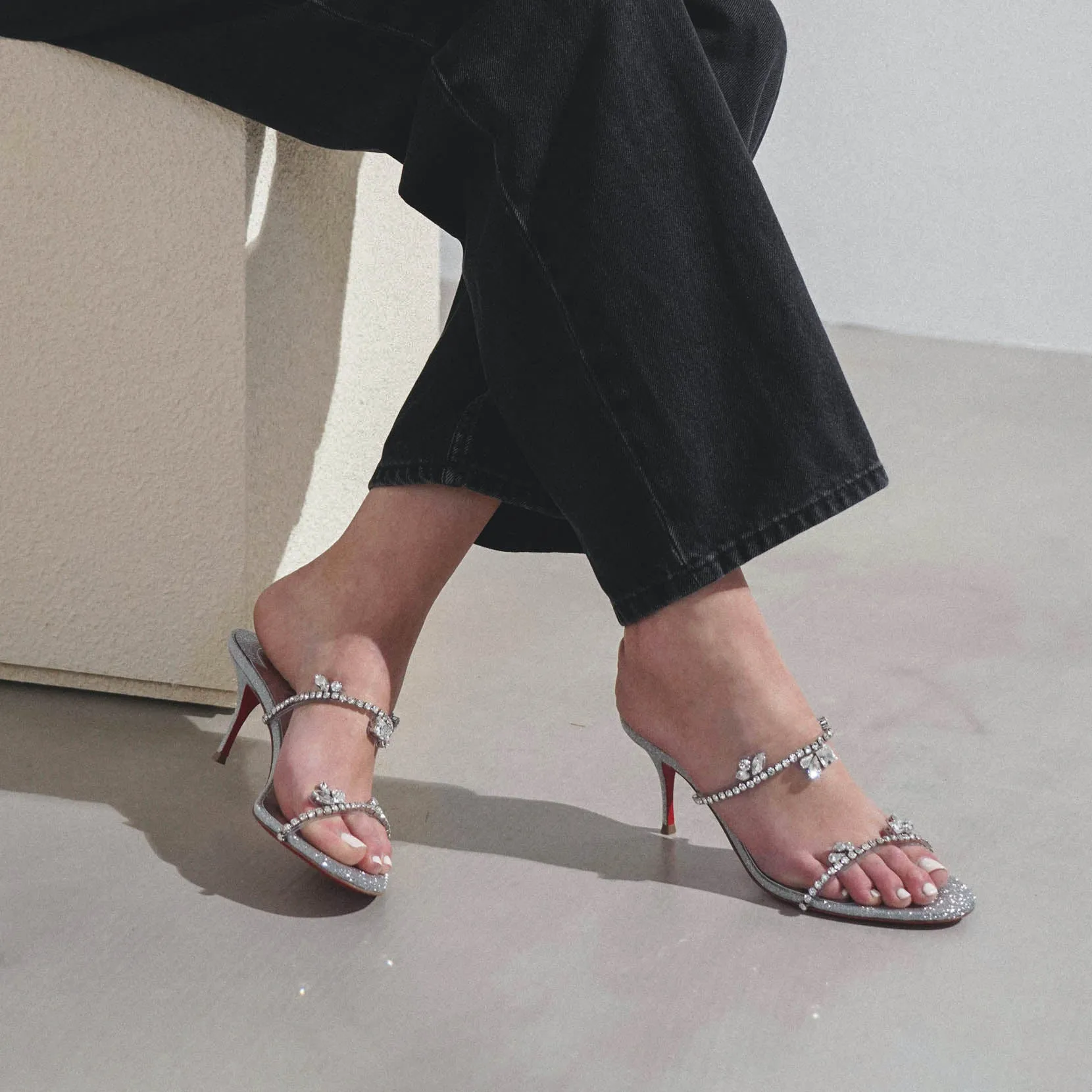Just Queen 70 glitter sandals