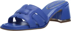 Kenneth Cole New York Women's Harper Heeled Sandal, Amparo Blue Leather, 5.5