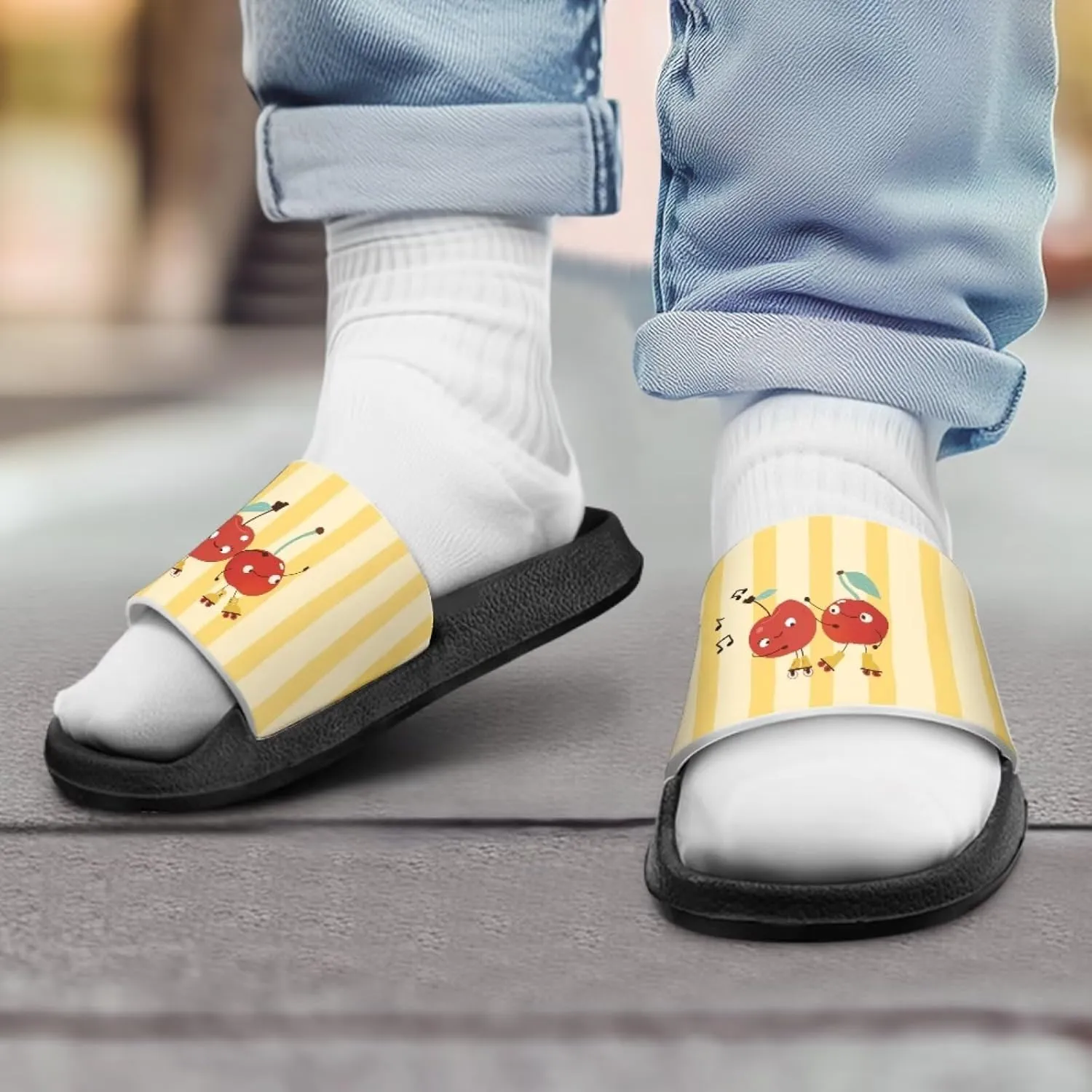 Kids Slide Sandals Footbed Sandal Comfort Toddler Slip On Summer Slippers for Beach Pool Little Big Kid