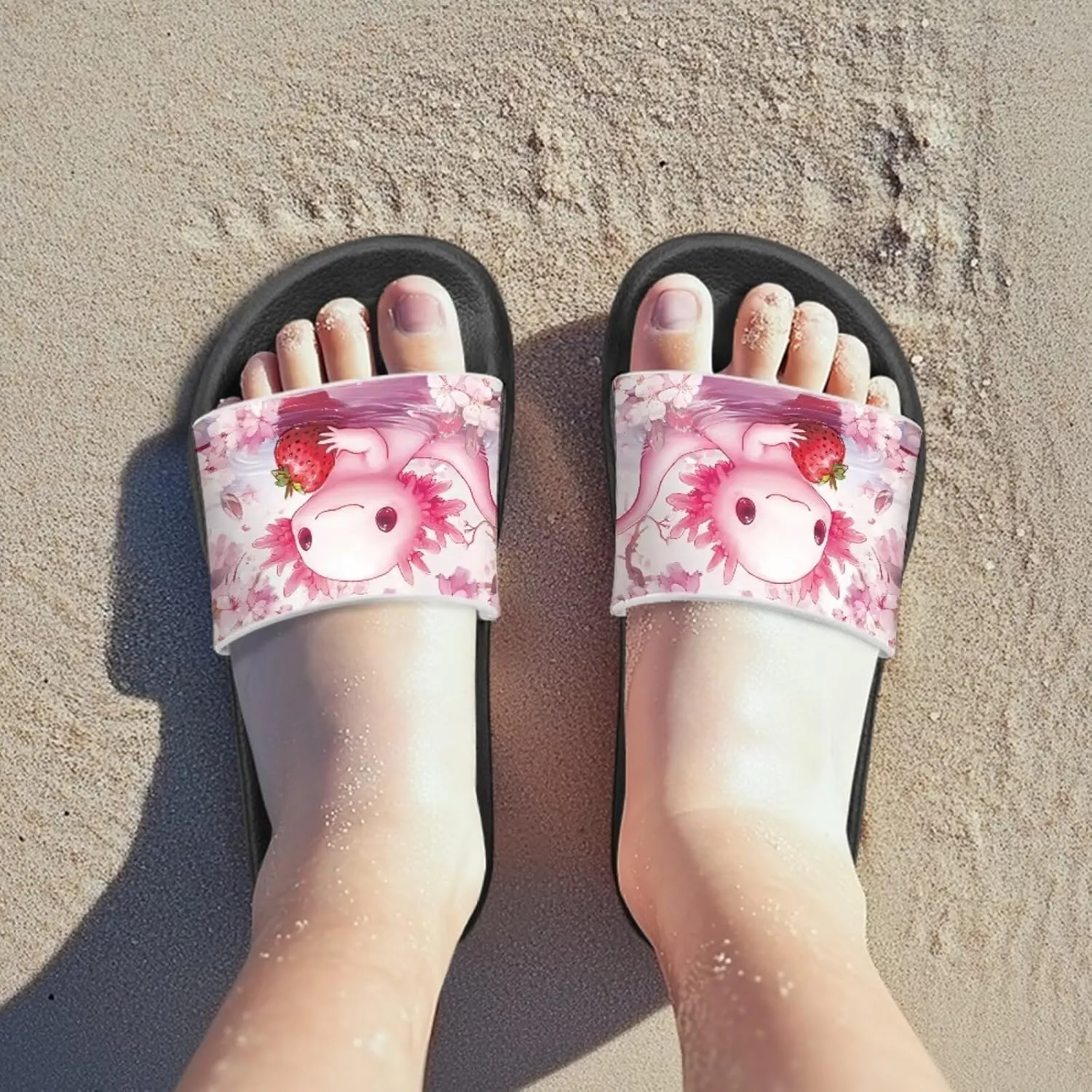 Kids Slide Sandals Footbed Sandal Comfort Toddler Slip On Summer Slippers for Beach Pool Little Big Kid