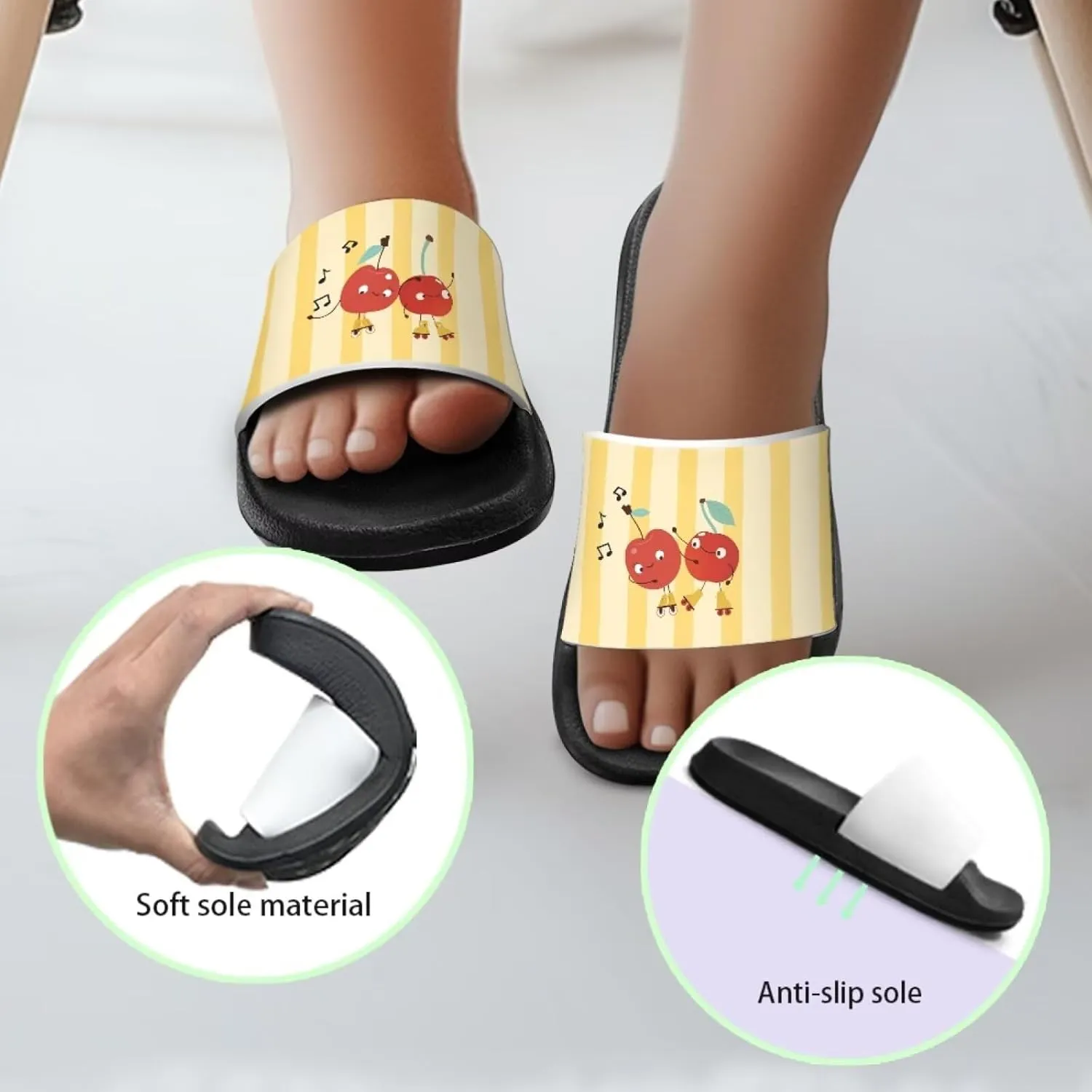 Kids Slide Sandals Footbed Sandal Comfort Toddler Slip On Summer Slippers for Beach Pool Little Big Kid