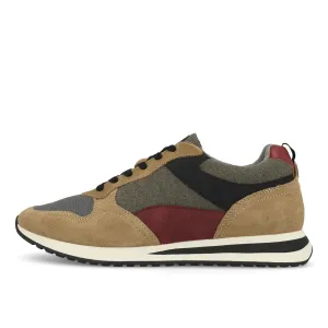 La Strada 9001007 Herren Sneaker Light Beige Multi Cow Suede Mesh