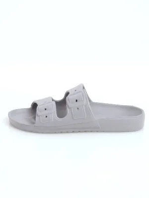 Ladies Fully Moulded  EVA Buckle Mule Sandal - Grey