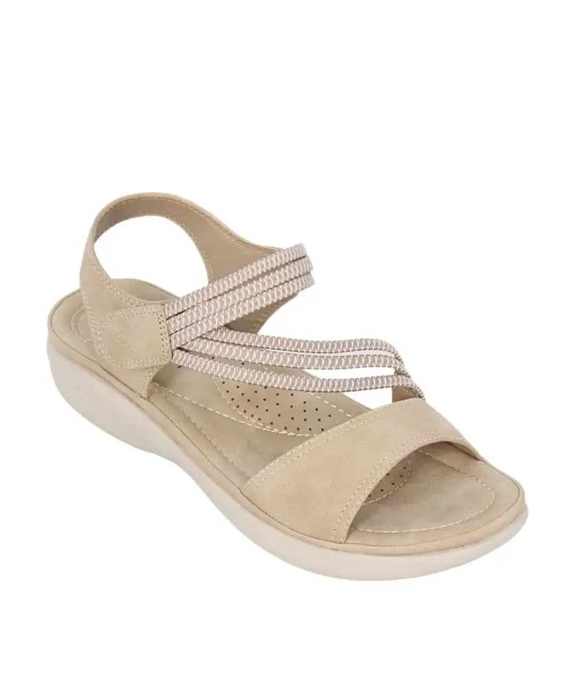 Ladies Savoy TMT Strappy Elasticated Mule