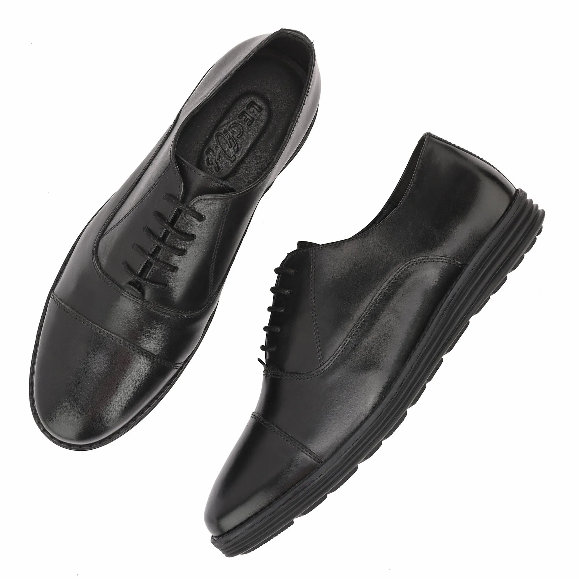 Legwork Oxford 2.0 Black Italian Leather Shoes