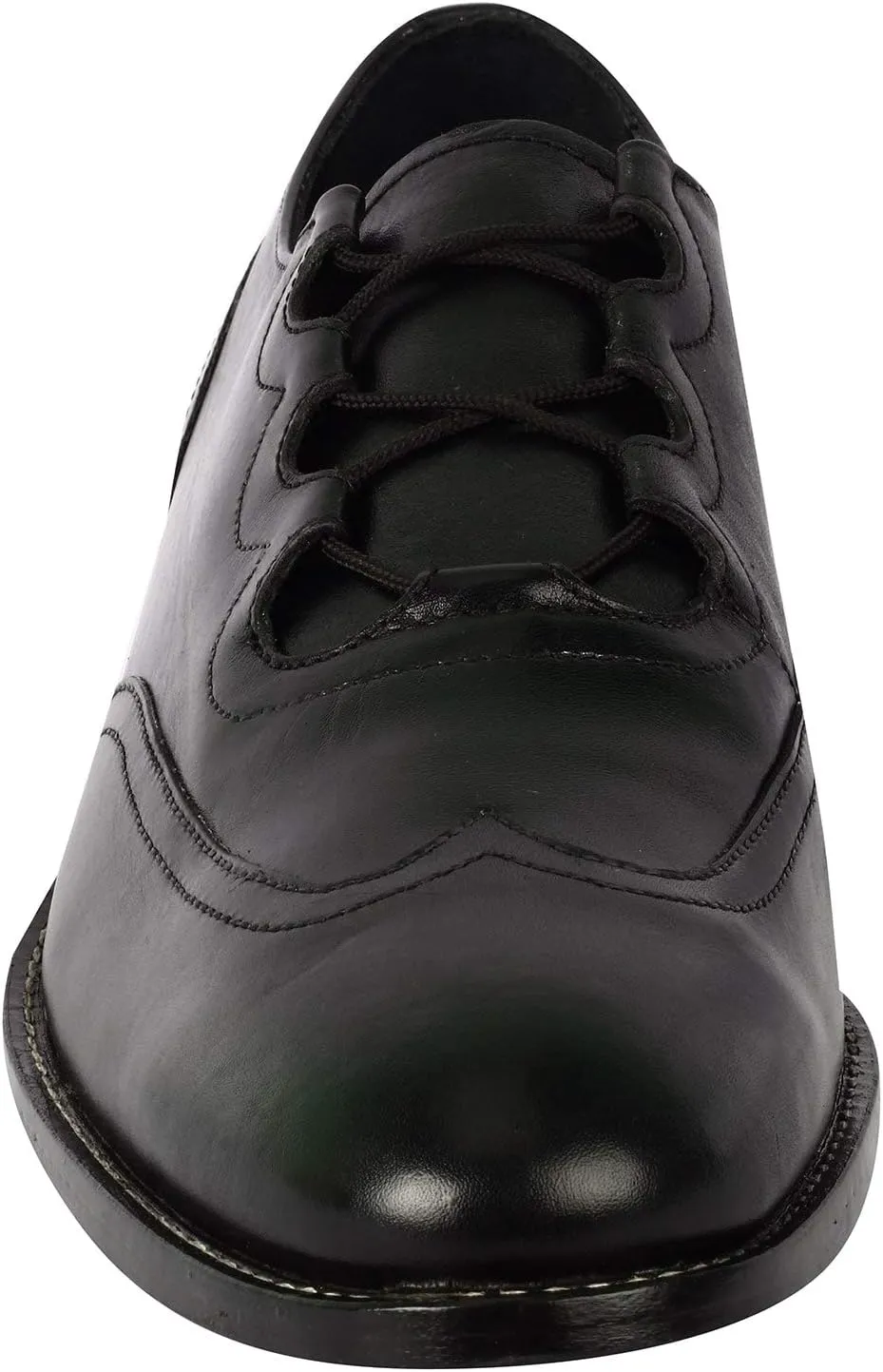 LIBERTYZENO Mens Genuine Leather Adults Wingtip Lace Up Oxford Dress Shoes for Prom Graduation