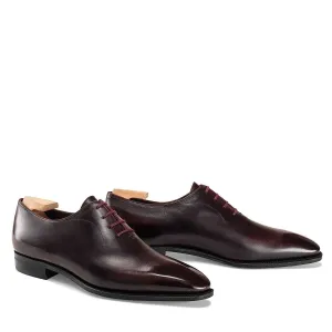 LIE DE VIN CASANOVA CALF LEATHER SHOES