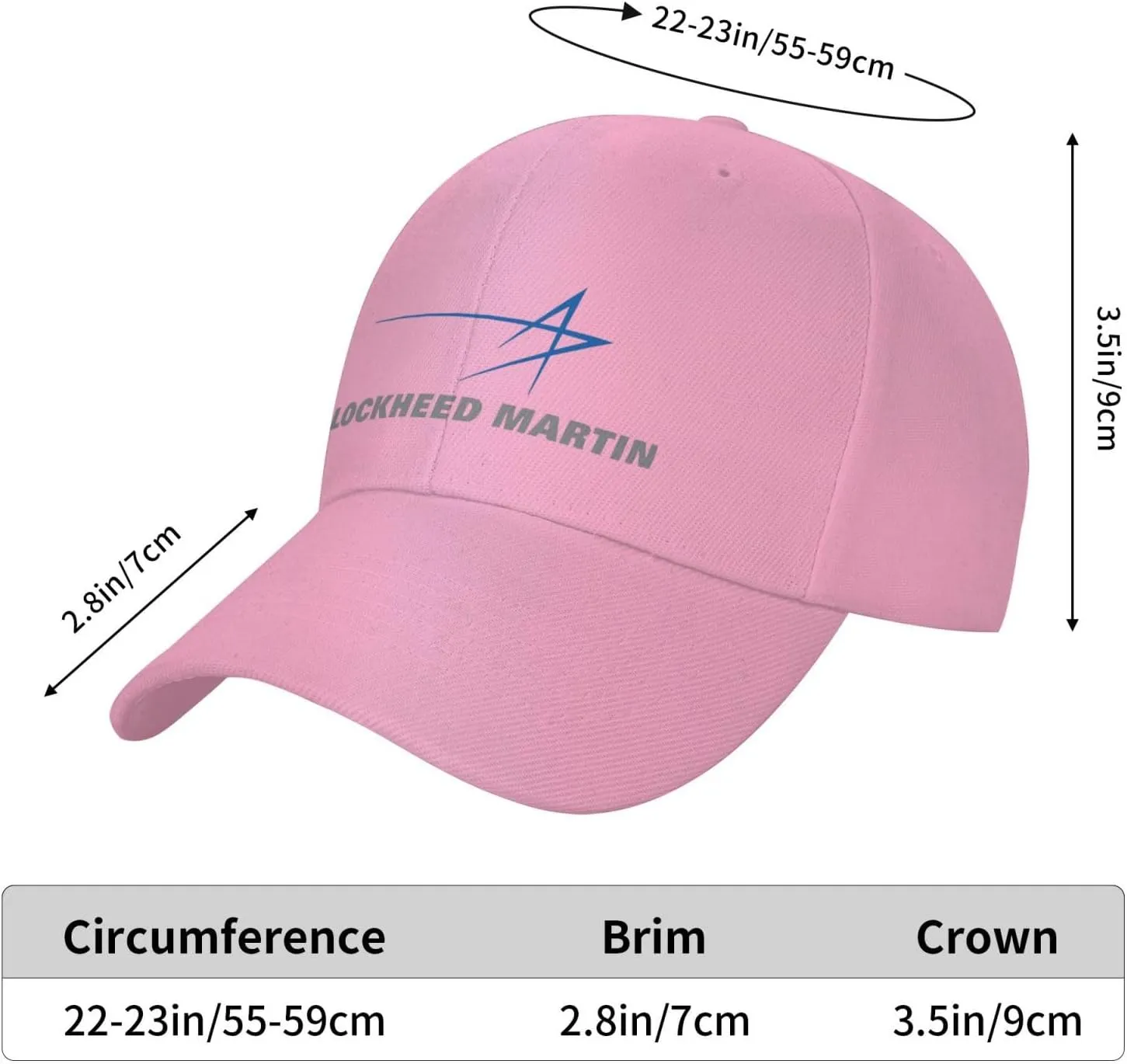 Lockheed Martin Baseball Caps Dad Hats Adjustable Size Outdoor Cap