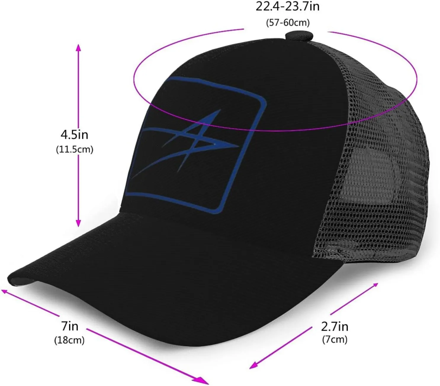 Lockheed Martin Curved Brim Mesh Baseball Cap Casual Sun Hat for Unisex