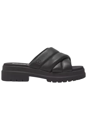 London Vibe Slide Sandal - Black Full Grain