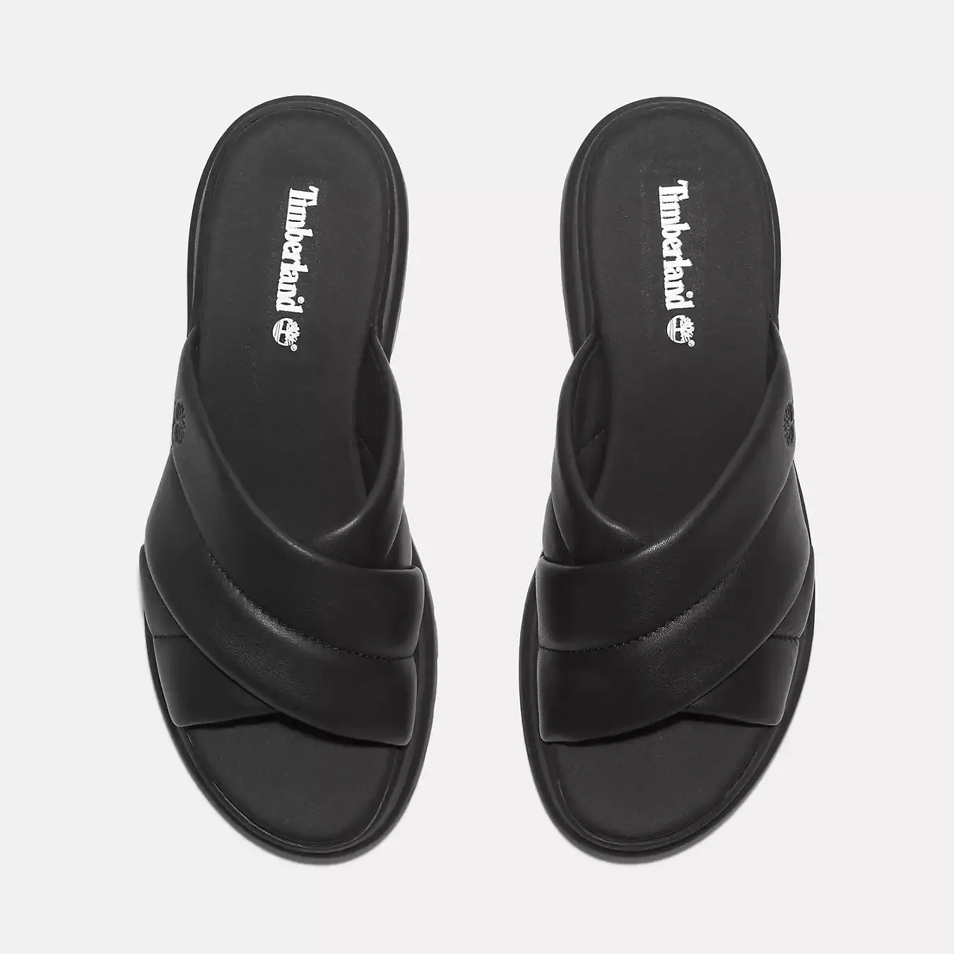 London Vibe Slide Sandal - Black Full Grain