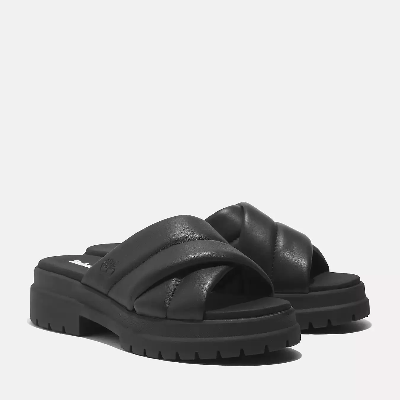 London Vibe Slide Sandal - Black Full Grain