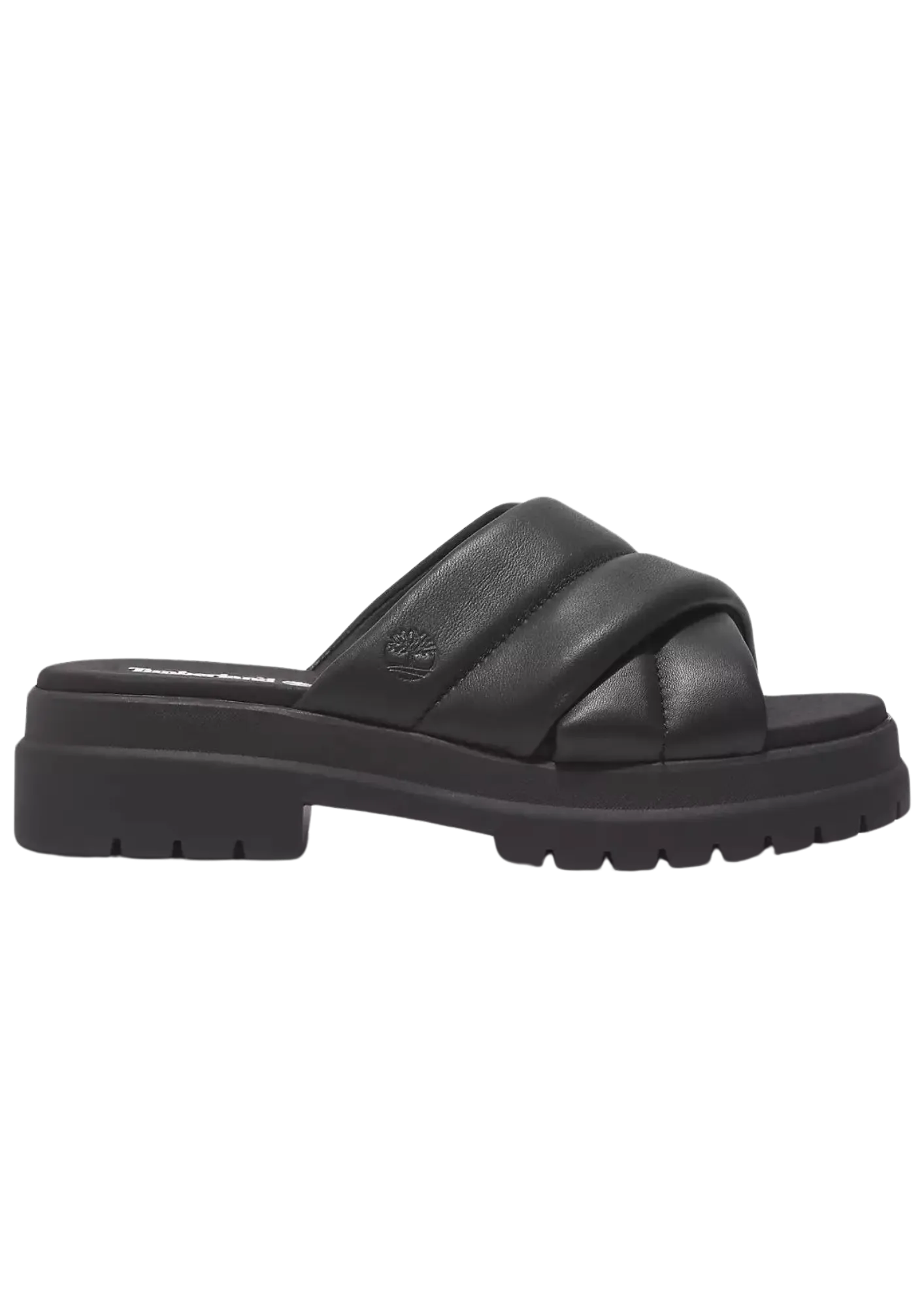 London Vibe Slide Sandal - Black Full Grain