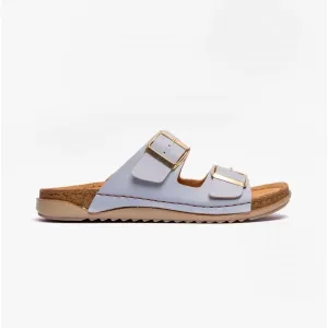 Lotus CORTONA Womens Open-Toe Mule Sandals Blue