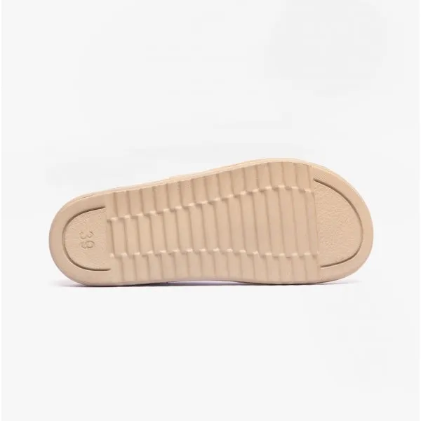 Lotus CORTONA Womens Open-Toe Mule Sandals White