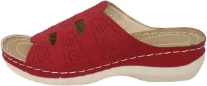 Low Wedge Sandals for Women Trendy Carved Floral Orthopedic Slippers, Open Toe Hollow Out Breathable Platform Sandals Comfortable Slip on Platform Walking Slippers